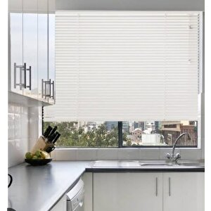 Gülsem Dekor Krem Metal Jaluzi Perde 25 Mm 150x270 cm