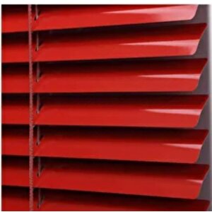 Gülsem Dekor Kırmızı Metal Jaluzi Perde 25 Mm 150x270 cm