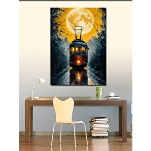 Kanvas Tablo Gece Tramvayı 70x100 cm