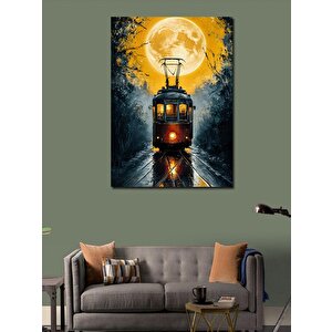 Kanvas Tablo Gece Tramvayı 70x100 cm