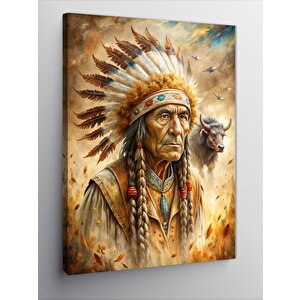 Kanvas Tablo Kızılderili Şef 50x70 cm