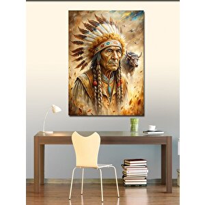 Kanvas Tablo Kızılderili Şef 50x70 cm