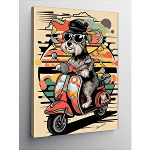 Kanvas Tablo Vespa Sürüşü 100x140 cm