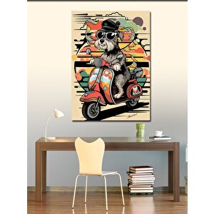 Kanvas Tablo Vespa Sürüşü 100x140 cm