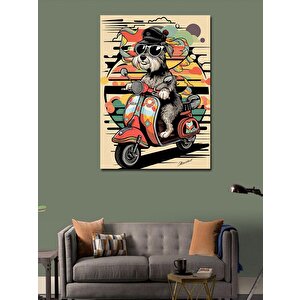 Kanvas Tablo Vespa Sürüşü 50x70 cm