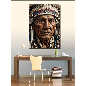 Kanvas Tablo Kızılderili Şefi 70x100 cm