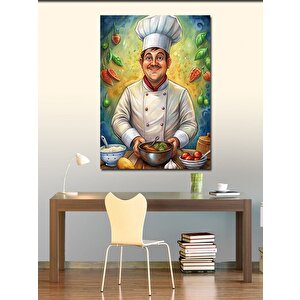 Kanvas Tablo Şef Aşçı 100x140 cm