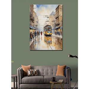 Kanvas Tablo Tramvay Sokak 100x140 cm