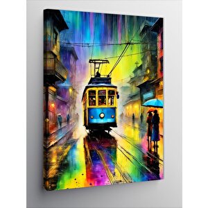 Kanvas Tablo Taksim Meydanı Tramvay 100x140 cm