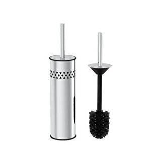Kabinli Delikli Metal Wc Tuvalet Ve Klozet Fırçası