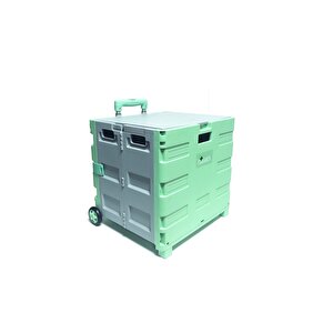 Katlanabilir Yükseklik Ayarlı Market Pazar Yük Taşıma Arabası 80 Kg Kapasiteli.
