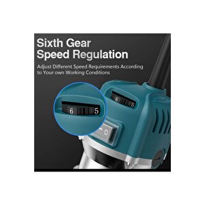 Moonshop 4400 Watt Profesyonel Formika Traşlama Freze Makinası Ve Uçları 6 Mm Pens 2 Yıl Garantili