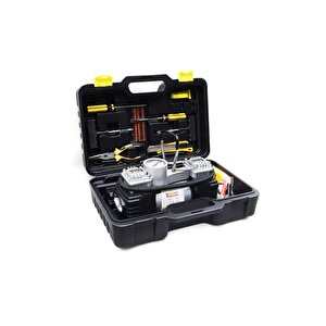Pro Seri Çelik Gövde Çift Pistonlu 12 V 150 Psi Dakikada 85 Lt Araç Araba Lastik Bot Şişirme