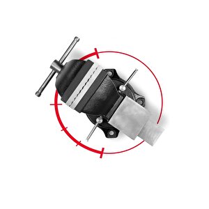 Alman Modeli Pro 125mm 360" Dönerli Taban Dövme Çelik Sabit Tezgah Masa Mengenesi...