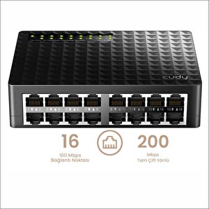 Cudy Fs1016d 10/100mbps 1,6 Gb/sn 16 Port Switch