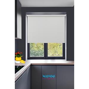 Raxeria Mat Polyester Ekru Stor Perde - Işığı Yumuşak Yansıtır, Tarzı Yükseltir 150x260 cm