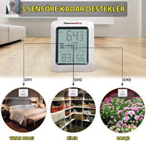 Thermopro Tp60s Wifi İç-dış Mekan Dijital Isı Ve Nem Ölçer