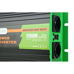 Apex 12v 1200w Modifiye Sinüs İnverter