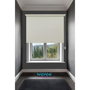 Raxeria Mat Polyester Krem Stor Perde - Işığı Yumuşak Yansıtır, Tarzı Yükseltir 200x200 cm