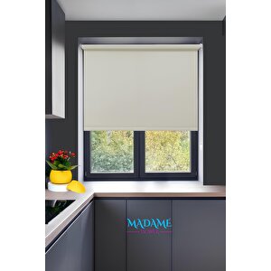 Raxeria Mat Polyester Krem Stor Perde - Işığı Yumuşak Yansıtır, Tarzı Yükseltir 120x260 cm
