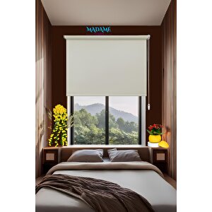 Raxeria Mat Polyester Krem Stor Perde - Işığı Yumuşak Yansıtır, Tarzı Yükseltir 120x260 cm