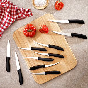 Quick Chef Bıçak Seti 10 Parça-siyah