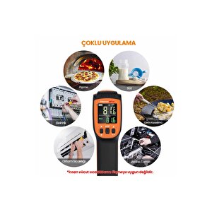 Thermopro Tp450 -50c/+550c Antişok Dual Lazer Endüstriyel Kızılötesi Temassız Termometre
