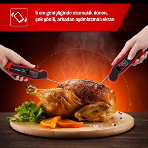 Thermopro Tp19 Su Geçirmez Katlanabilir Gıda Pişirme Termometresi