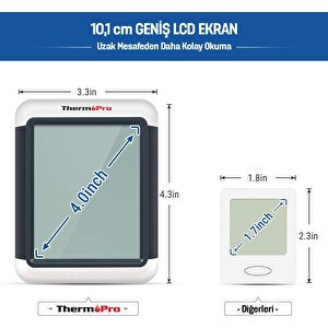 Thermopro Tp55 Termometre İç Mekan Dijital Isı Ve Nem Ölçer