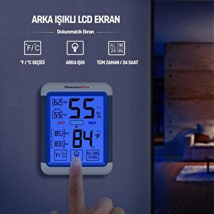 Thermopro Tp55 Termometre İç Mekan Dijital Isı Ve Nem Ölçer