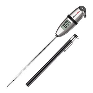 Thermopro Tp02s Lcd Ekranlı Daldırma Saplama Çelik Gövdeli Gıda Pişirme Termometresi