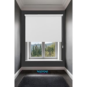 Raxeria Mat Polyester Beyaz Stor Perde - Işığı Yumuşak Yansıtır, Tarzı Yükseltir 120x200 cm