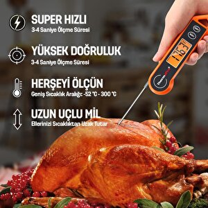 Thermopro Tp19h Su Geçirmez Katlanabilir Gıda Termometresi