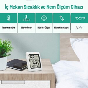 Thermopro Tp50 Termometre İç Mekan Dijital Isı Ve Nem Ölçer