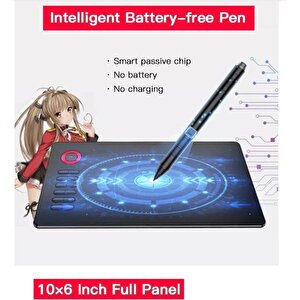 Veikk A15 Pro 10x6" 8192 Level 5080 Lpi Grafik Tablet + Kalem