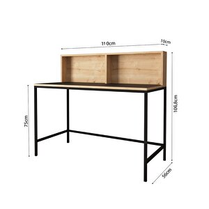 Bimossa Olivia S4513 Çalışma Masası Safir-Siyah