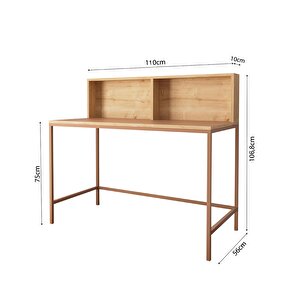 Bimossa Olivia S4510 Çalışma Masası Safir-Tarçın