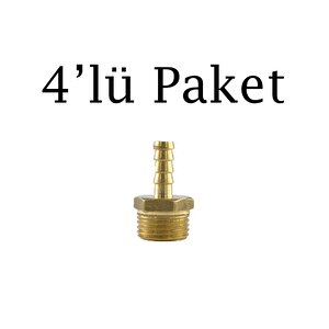 Hava Hortum Erkek Rekoru 1/2 8mm