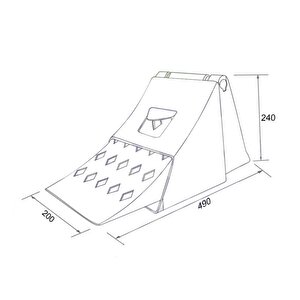 Plastik Lastik Takozu 50x20