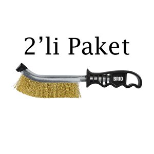Brio Profesyonel Tel Fırça 2'li Paket