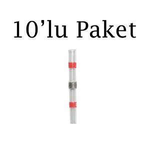Kablo Ucu Isıt Birleştir Lehimli Kırmızı 05 -10 Mm2 10'lu Paket