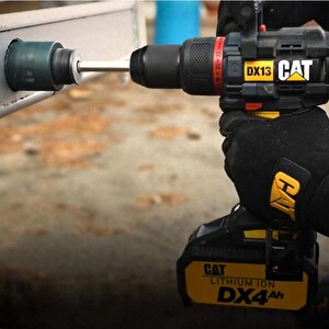 Cat Dx13.1 18volt/4.0ah Li-ion 80nm. Çift Akülü Kömürsüz Profesyonel Şarjlı Darbeli Matkap