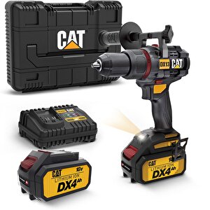 Dx13.1 18volt/4.0ah Li-ion 80nm. Çift Akülü Kömürsüz Profesyonel Şarjlı Darbeli Matkap