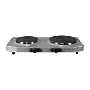 Lx-7021 Hotplate Emaye Çiftli Elektrikli Ocak Gri