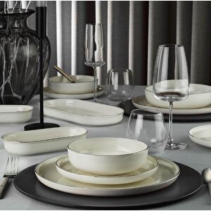Bone Moderna 26 Prç 6 Kişilik Yemek Takımı Platin File