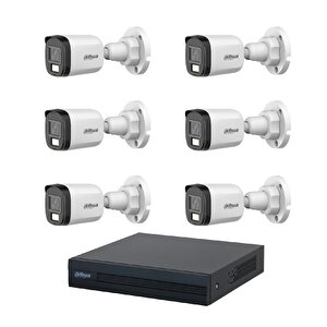5 Mp 6 Kameralı Sesli 30 Metre Renkli Gece Görüşlü Full Hd Kamera Seti