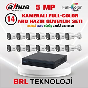 5 Mp 14 Kameralı Sesli 30 Metre Renkli Gece Görüşlü Full Hd Kamera Seti