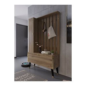 Festival Portmanto - Ayakkabılık P1001-2 Gold Ceviz Minifiks Bağlantılı