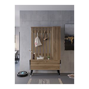 Festival Portmanto - Ayakkabılık P1002-2 Silver Ceviz Minifiks Bağlantılı