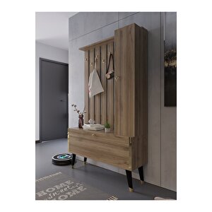 Festival Portmanto - Ayakkabılık P1002-2 Gold Ceviz Minifiks Bağlantılı